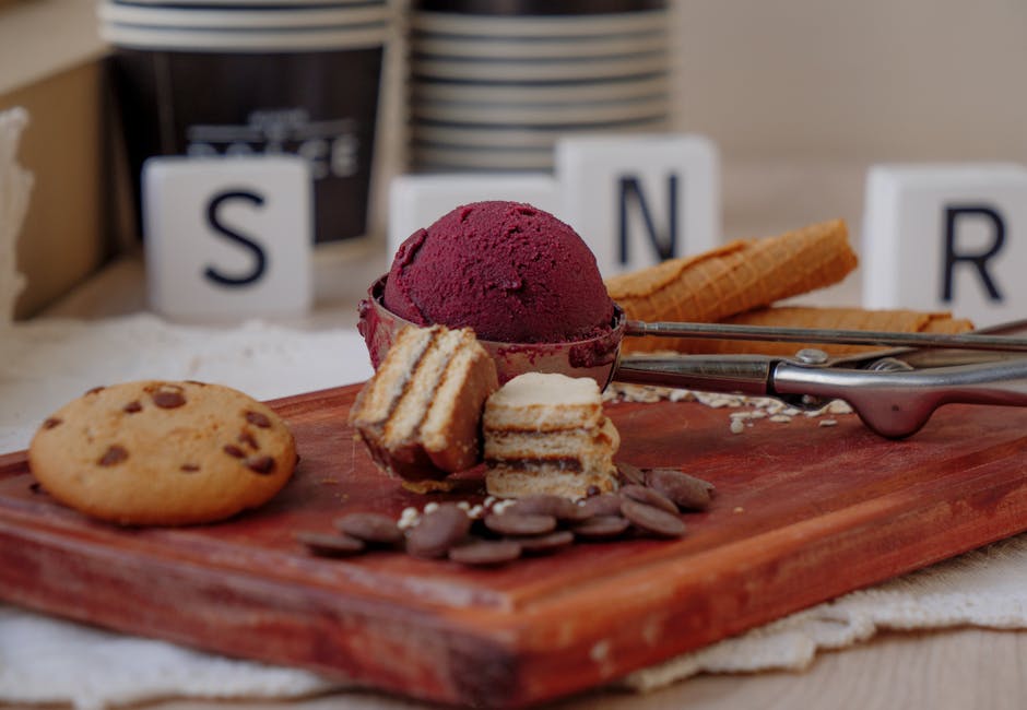 Chocolate Wafer Ice Cream Sandwiches