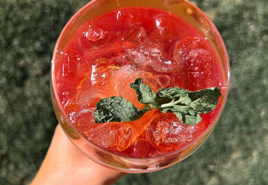 Cranberry Vanilla Vodka Spritz
